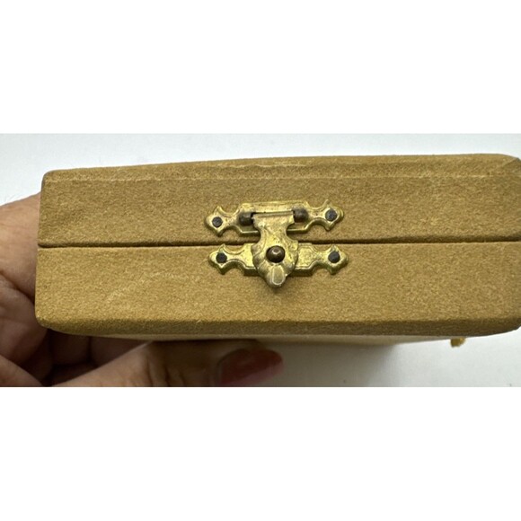 Art Deco Antique Cameo  Earrings Necklace Set 800 Silver Original Box Italy - Picture 9 of 9